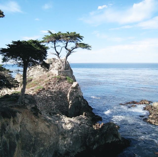 Beautiful coastline beach on road trip