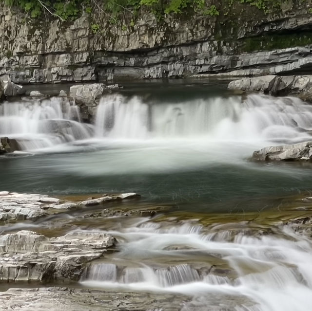 The Sandan Falls at Route 452 Hokkaido 