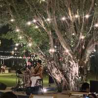 พาดินเนอร์ในสวน The village farm to café