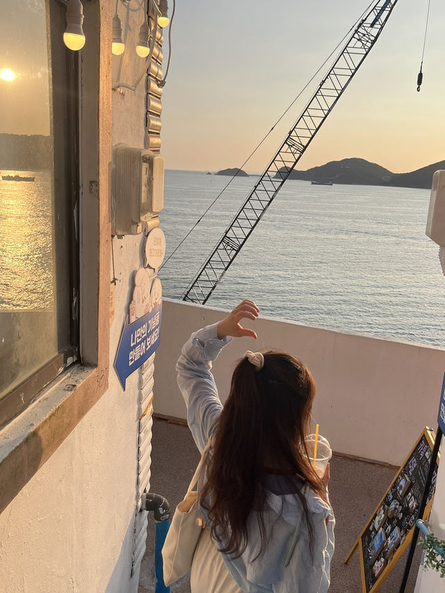 韓國🇰🇷釜山｜白淺灘文化村☁️彷如希臘聖托里尼藍白小鎮🩵