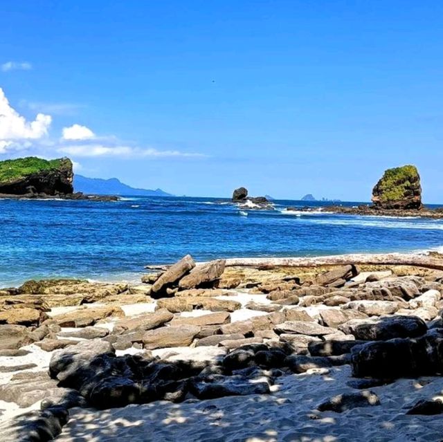 Title:papuma beach. Location:jember indonesia