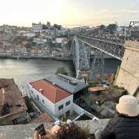 An iconic double deck metal arch bridge in Porto