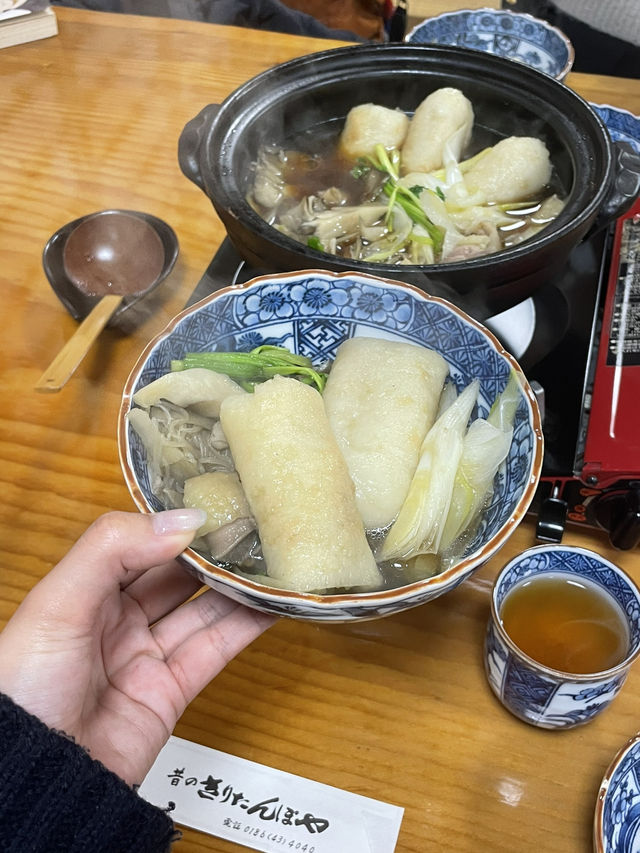 【秋田大館グルメ】きりたんぽ鍋