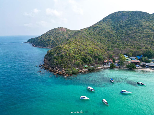 หาดเทียน เกาะล้าน น้ำใส หาดทรายขาว