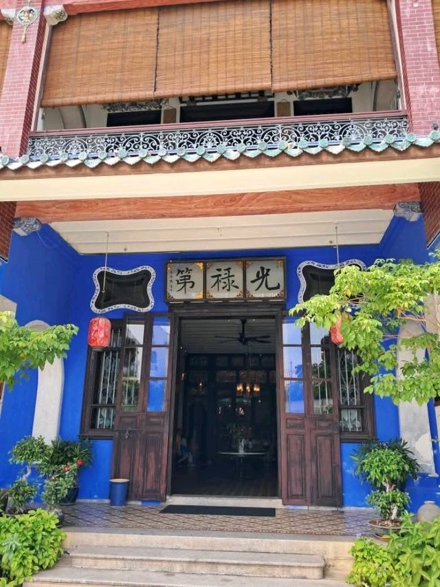特色的建築檳城藍屋影不停