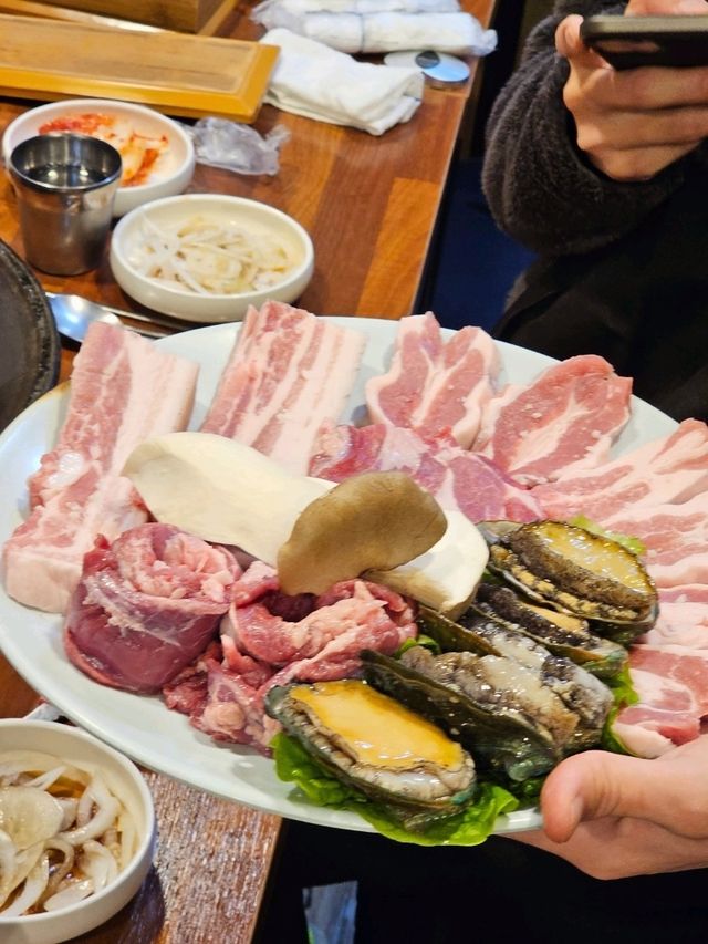 제주도 흑돼지거리에 있는 찐 도민 맛집