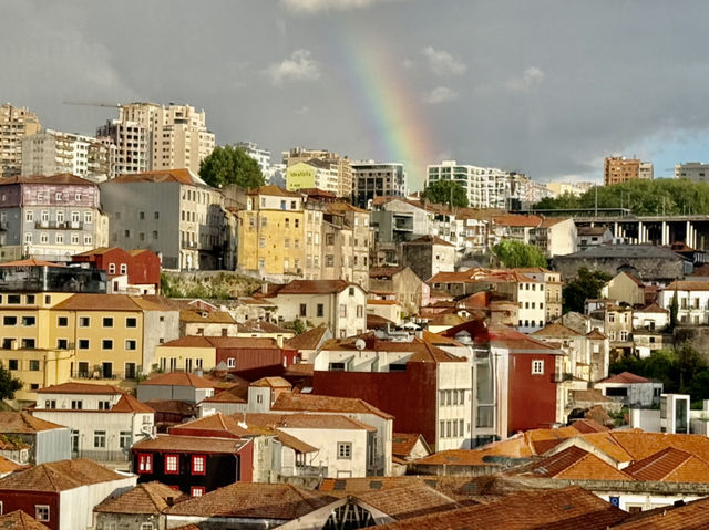 Enjoying sunset in Gaia, Porto in Portugal