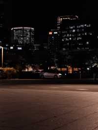 ライトアップが都会の喧騒を忘れさせる | 夜の中之島公園