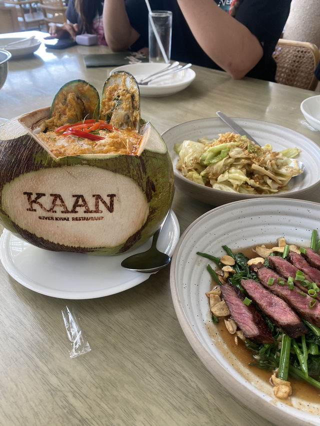 🍽️ อาหารไทยโมเดิร์นริมแคว “KAAN Riverkwai”