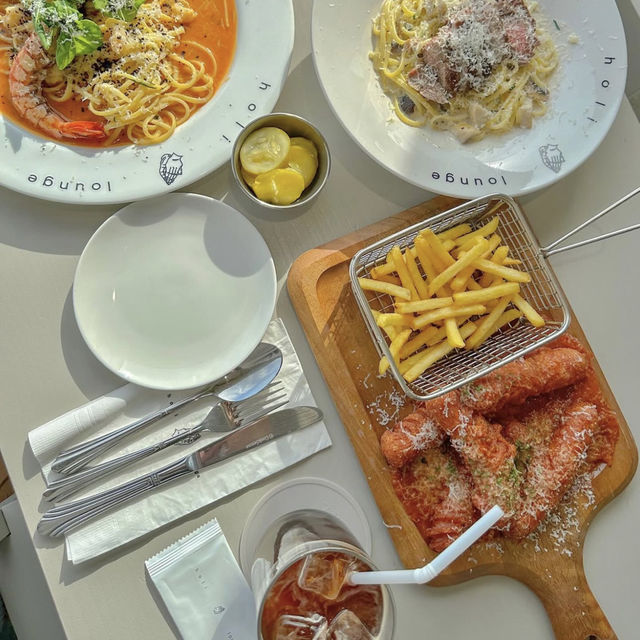 송정해변 근처 양식맛집, 홀리라운지🖤