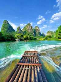 “Yulong River: Bamboo Rafts, Karst Peaks & Countryside Dreams – A Quiet Escape near Yangshuo”