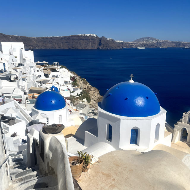 🇬🇷希臘聖托里尼-3 domes viewpoint