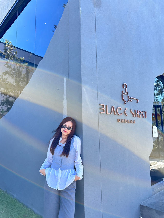 ร้านกาแฟ Black shot @มาบข่า ระยอง