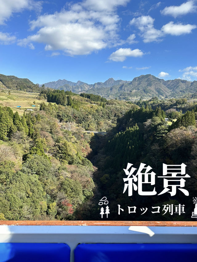 105mの鉄橋から見える壮大な景色 廃線を利用したトロッコ列車