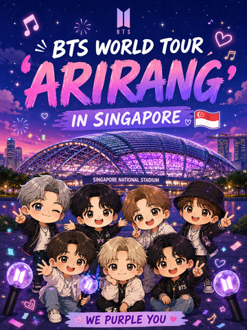 💜 BTS WORLD TOUR 'ARIRANG' IN SINGAPORE✨ Cute Concert Guide for