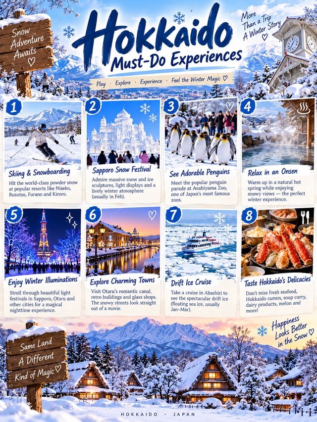 ❄️ Hokkaido in Winter | A Snowy Journey Through Japan ☃️🇯🇵