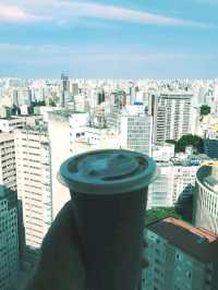 Try home made breakfast on top floor of iconic vintage building of copan with Sao Paulo skyline view