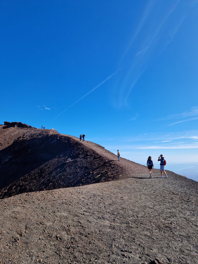 Walking on Mars? Nope — This Is Mount Etna🌋