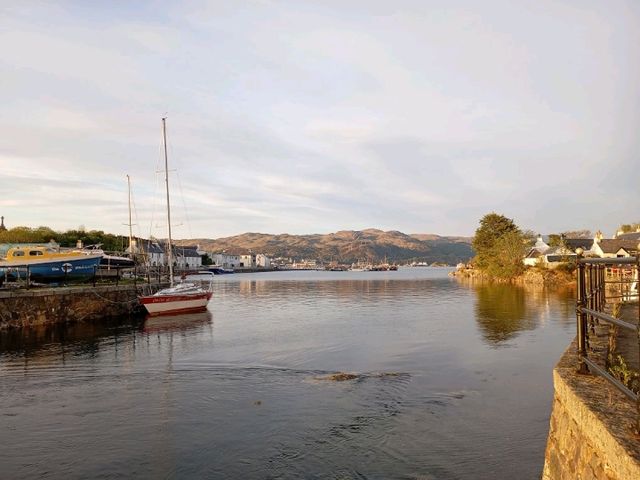 Skye Bridge and the village of Kyleakin 
