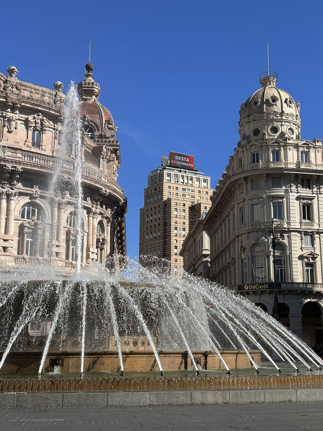 Piazza De Ferrari - a starting spot to explore Genova