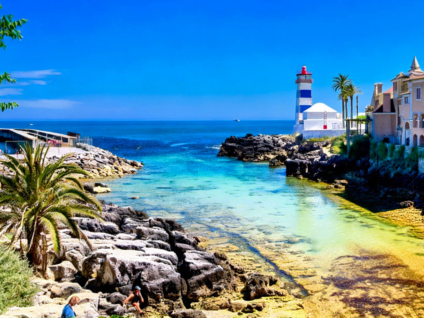 Portugal    Praia de Santa Marta: A Serene Beach with a Historical Vibe.