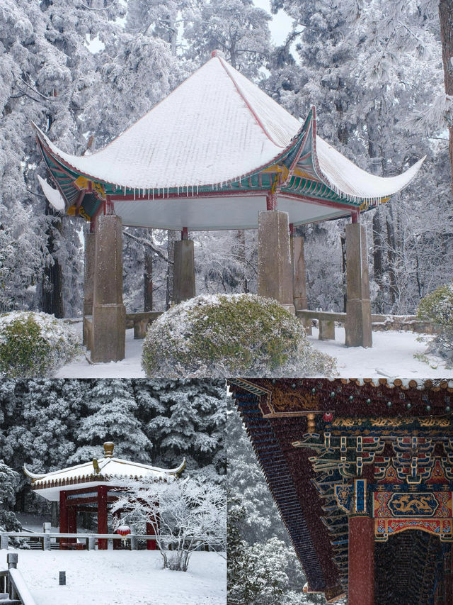 江西廬山，四季各具風采，而冬日的雪景更是美