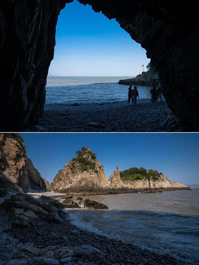 浙江一處奇景，千萬根巨石插在海面，世界罕見