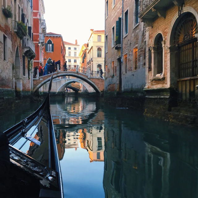 Gondola rides in Venice Italy 