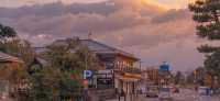岚山渡月桥の日の出