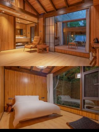 Hunan! Chenzhou Guidong Yunwu Mountain Forest Log Cabin