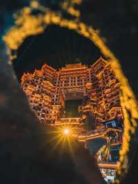 張家界夜景必打卡土家族「布達拉宮」也太壯觀了吧！