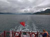 去東江湖白廊乘船觀光也太愜意了吧——湖南郴州