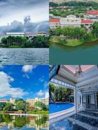 邊泡溫泉邊賞湖景