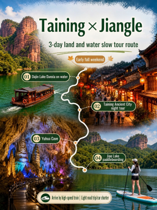 Taining × Jiangle | 3-Day Slow-Paced Land & Water Tour