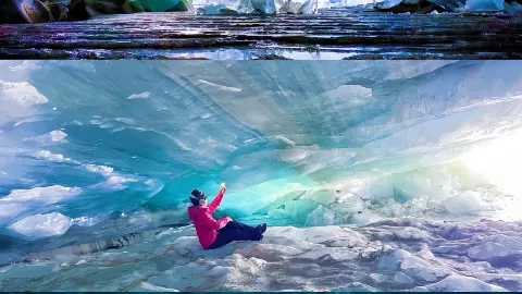It feels like walking to the end of the world, venturing into the Gongga Blue Ice Cave, and unlocking an interstellar-like snowy wonderland. — traveler post in Lhasa