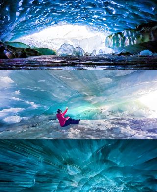 It feels like walking to the end of the world, venturing into the Gongga Blue Ice Cave, and unlocking an interstellar-like snowy wonderland.