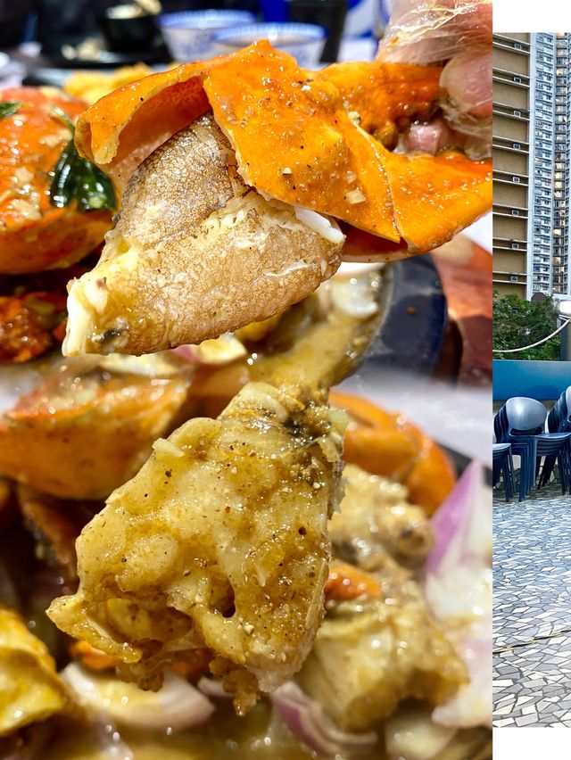 香港地道大排檔風味🦀 白胡椒蟹超好吃！