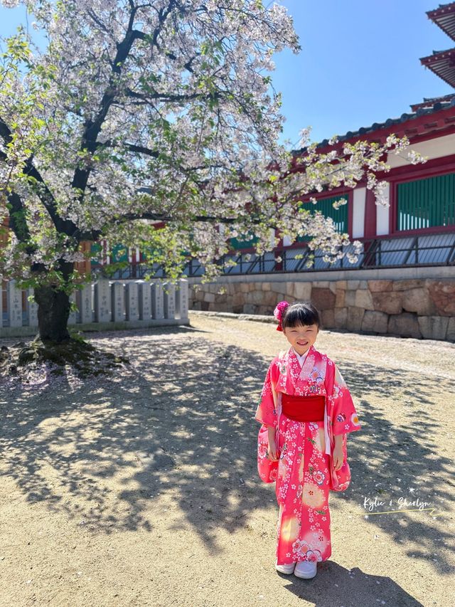 親子和服體驗 @ 大阪四天王寺