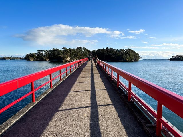 松島海岸一日遊玩福浦島 超美的友誼大橋 來仙台一定要拍一下