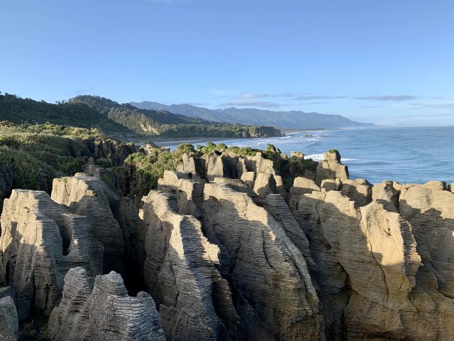 Rocks stacked like pancakes