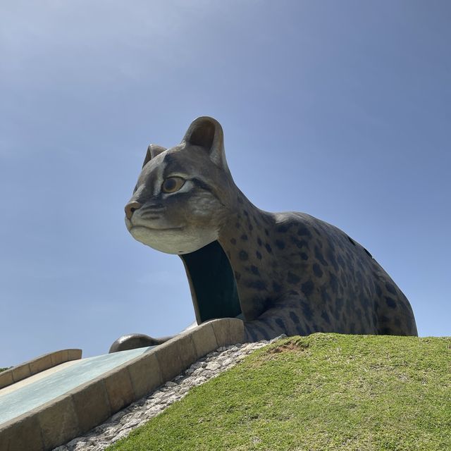 迫力満点。ンママキーやまねこパーク。