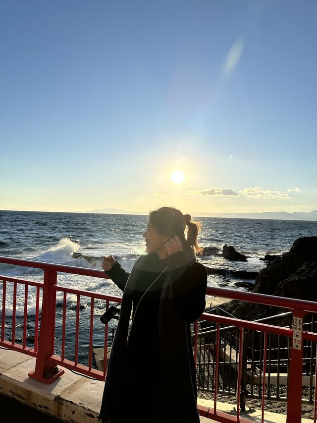 🇯🇵江之島岩屋🪨浪漫探險+捕捉最美日落🌄