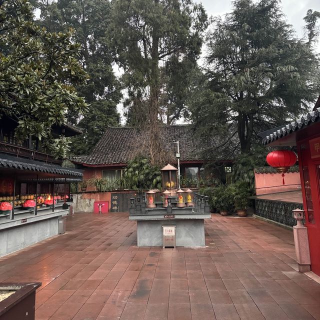 The ancient temple in Sichuan Province 