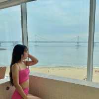 광안리 오션뷰 최강자 신상 숙소⭐️ 레이지모닝