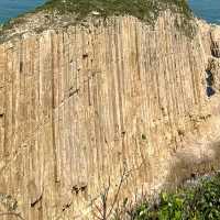 西貢破邊洲-六角形岩柱，規模宏大，世界級地質奇觀