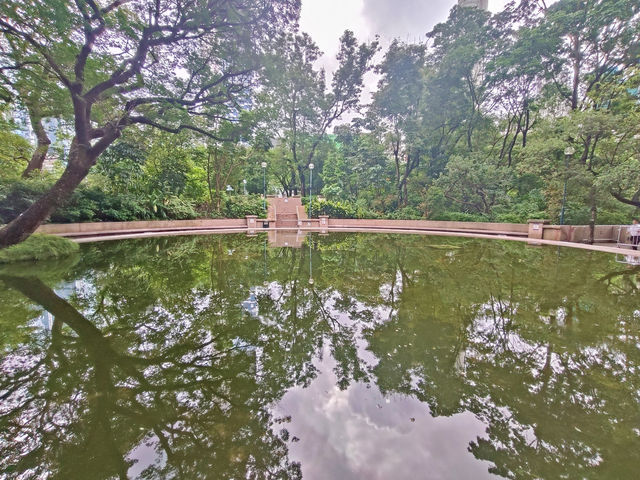 居然在九龍公園發現天空之鏡