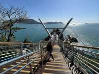 Conquering Heights: A Walk Across Songdo Yonggung Suspension Bridge