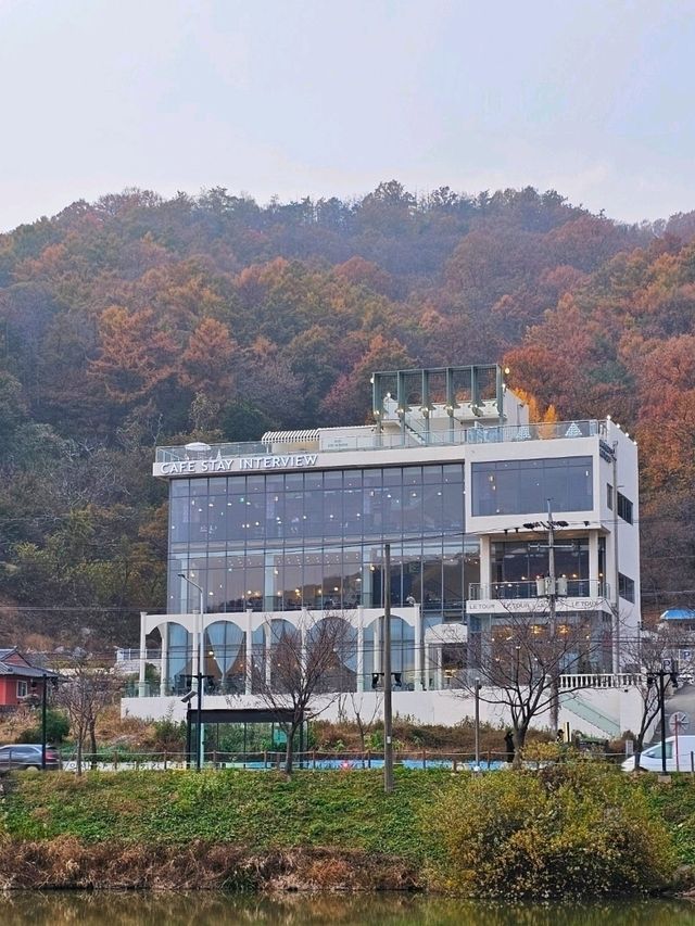 호텔 느낌의 인테리어에 통 창으로 보이는, 확 트인 ! 뷰 맛집