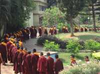Tibetan Temple in Mysore, India—Namdroling Monastery Golden Temple