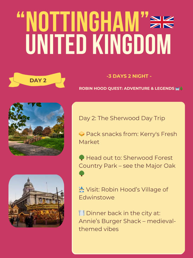 Nottingham itinerary ❤️